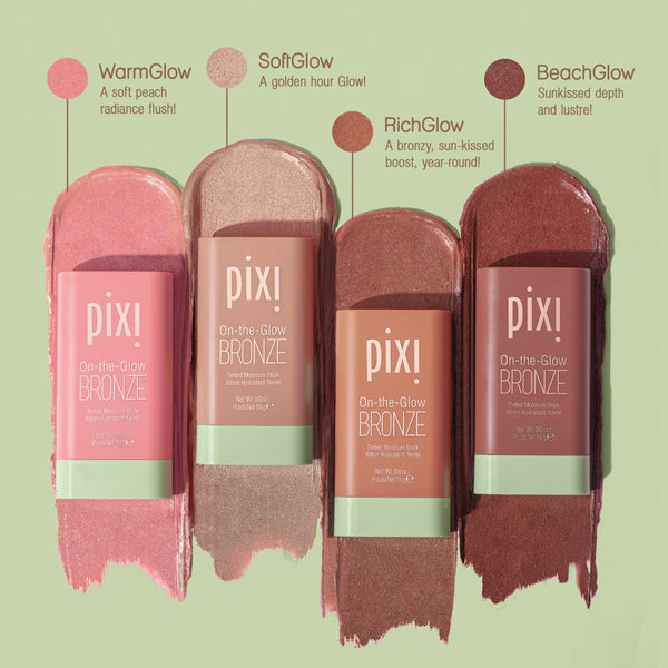 On-The-Glow collection shade comparison