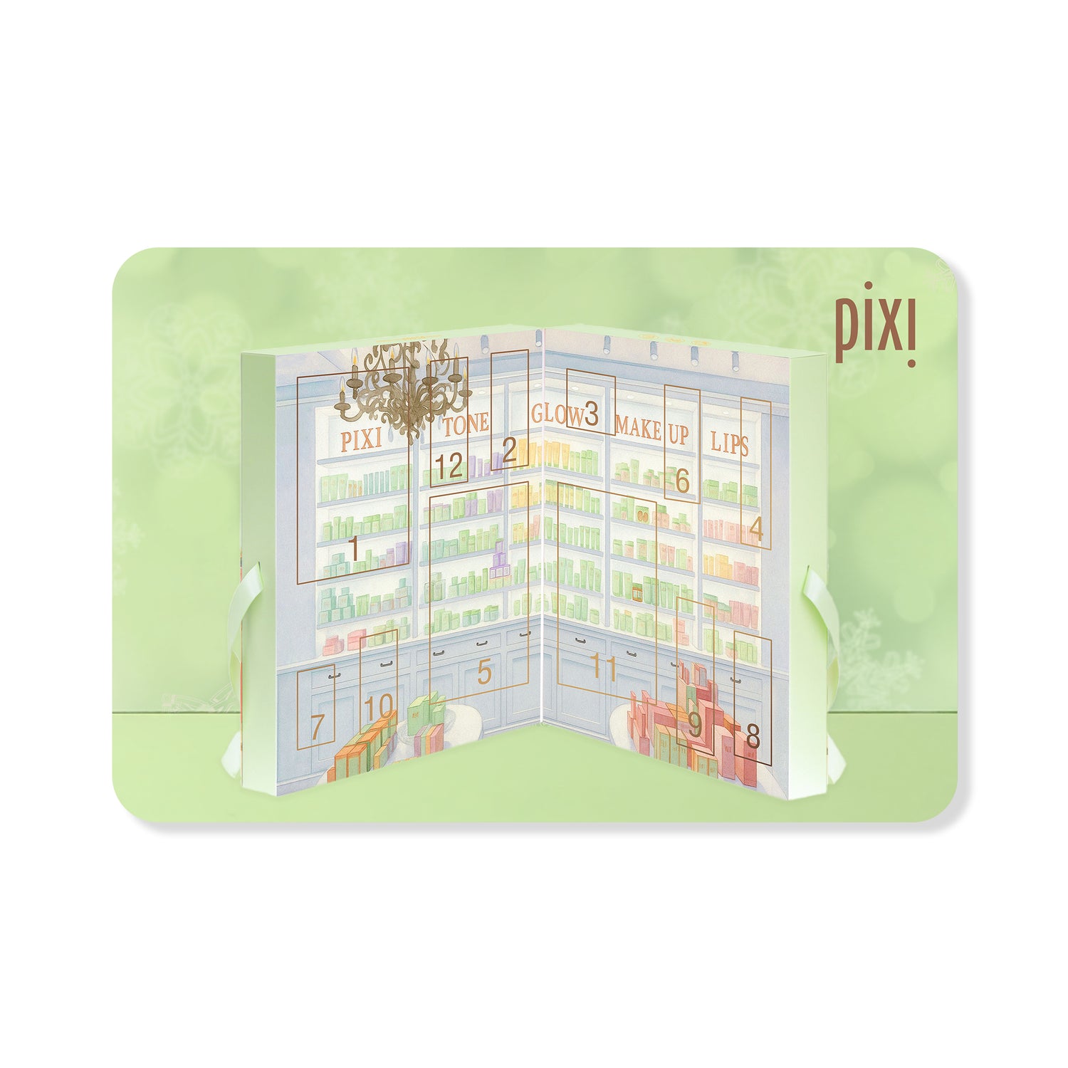 Pixi Gift Card with 12 Days of Icons Calendar