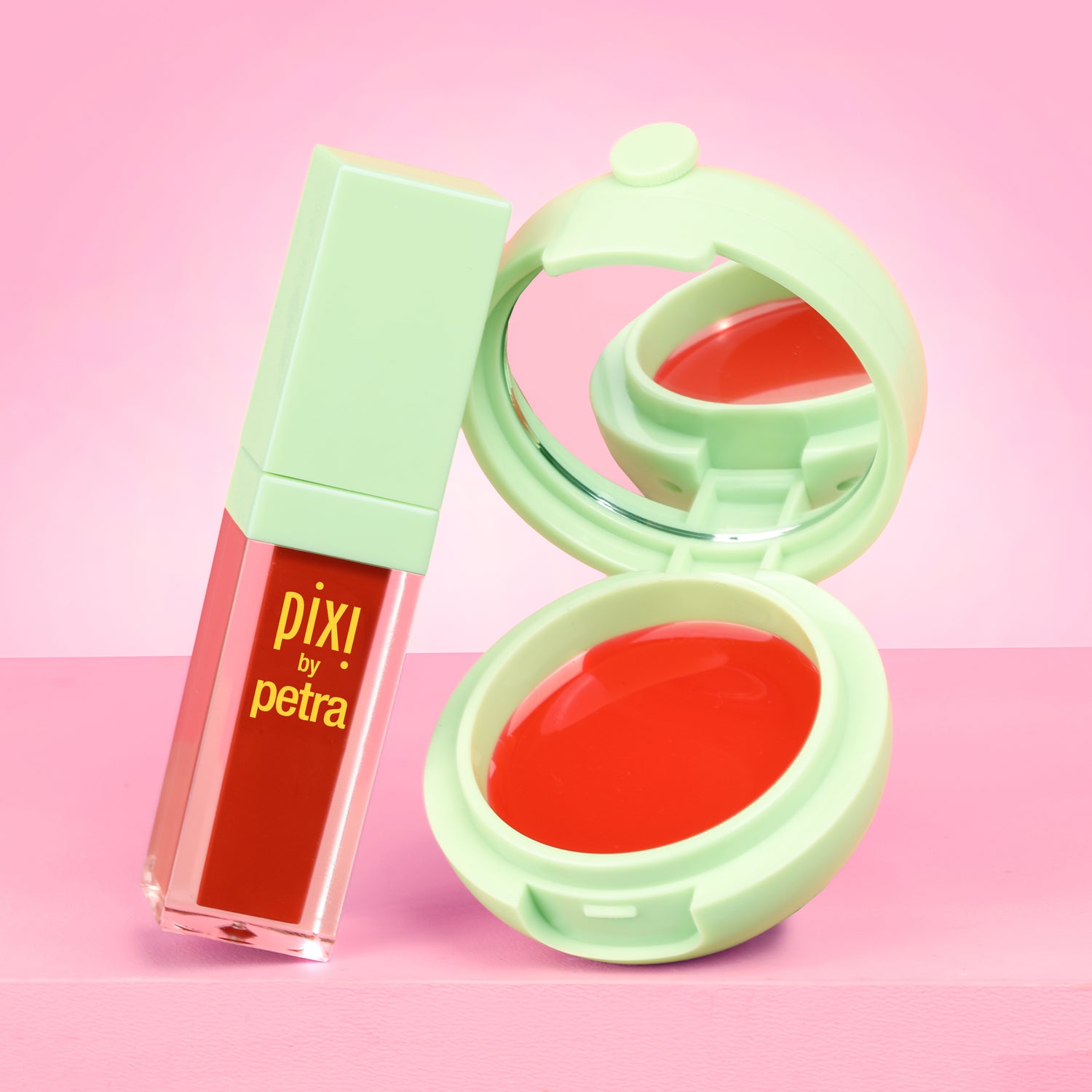 Date Night Duo featuring MatteLast Liquid Lip and LipMask on a pink background - View 1